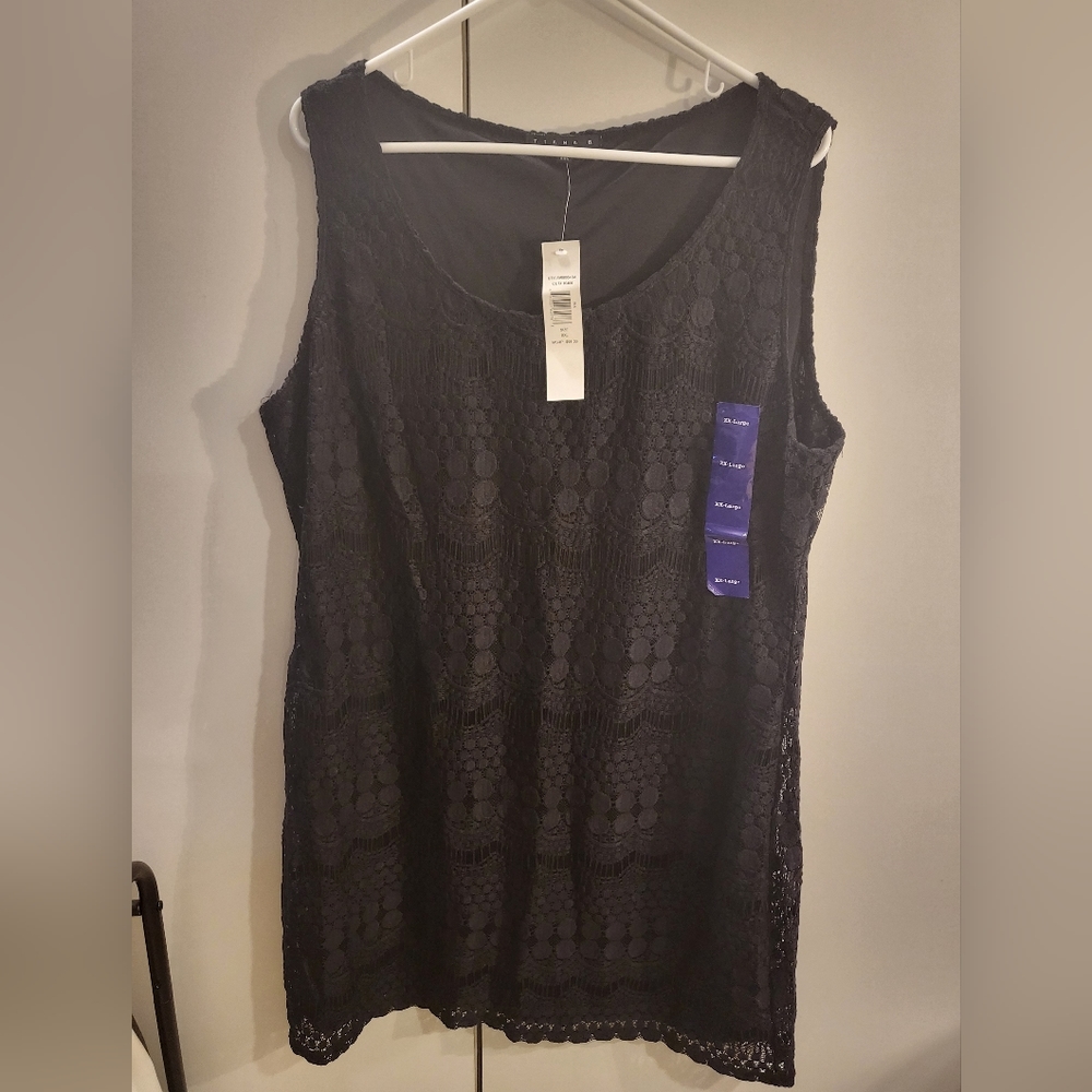 Tianna B Womans XXL Black Tunic/Dress